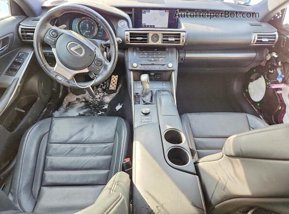 JTHCM1D21G5013712 2016 LEXUS IS Black Вид панелі приладів