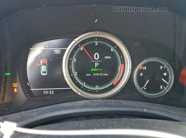 JTHCZ1BL0HA004960 2017 LEXUS GS Black Instrument cluster view