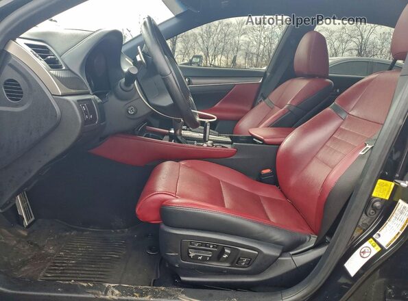 JTHCZ1BL0KA010765 2019 LEXUS GS Черный Вид салона спереди