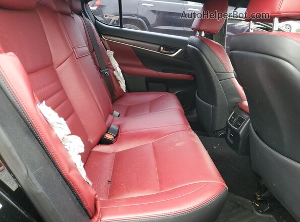 JTHCZ1BL1GA003802 2016 LEXUS GS Black Widok tylnych siedzeń