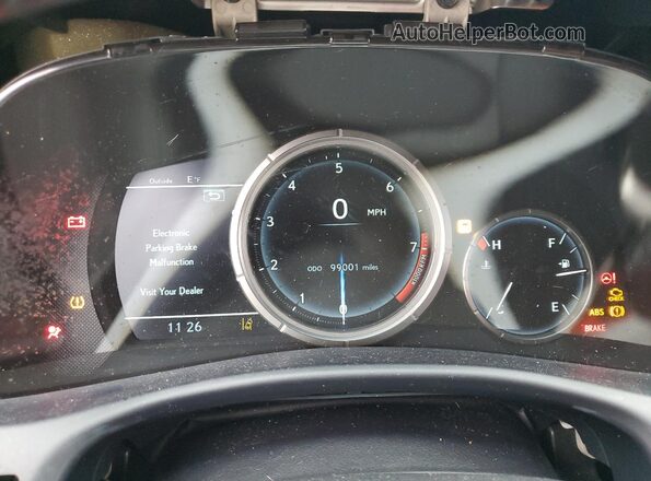 JTHCZ1BL1GA003802 2016 LEXUS GS Black Widok zestawu wskaźników
