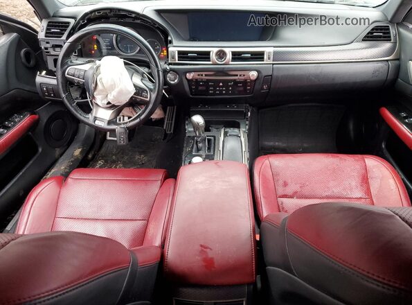 JTHCZ1BL1GA003802 2016 LEXUS GS Black Widok deski rozdzielczej