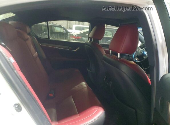 JTHCZ1BL2JA007638 2018 LEXUS GS White Rear seats view