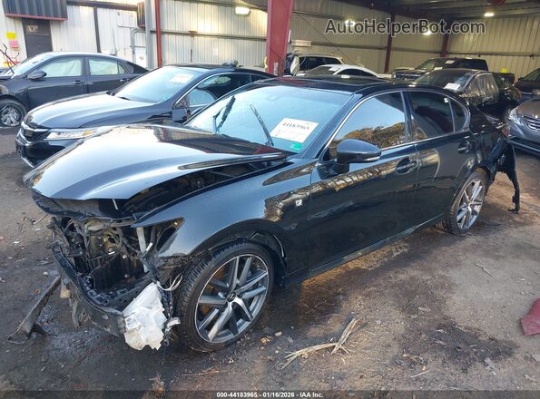 JTHCZ1BL2JA008918 2018 LEXUS GS 350 Black Передня ліва чверть