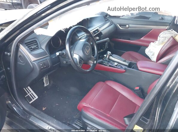 JTHCZ1BL2JA008918 2018 LEXUS GS 350 Black Вид салону спереду