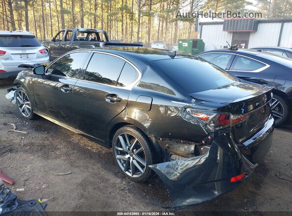 JTHCZ1BL2JA008918 2018 LEXUS GS 350 Black Задня ліва чверть