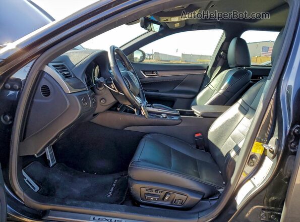 JTHCZ1BL2KA010752 2019 LEXUS GS Черный Вид салона спереди