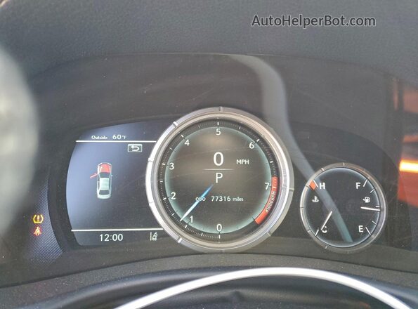 JTHCZ1BL2KA010752 2019 LEXUS GS Черный Вид щитка приборов