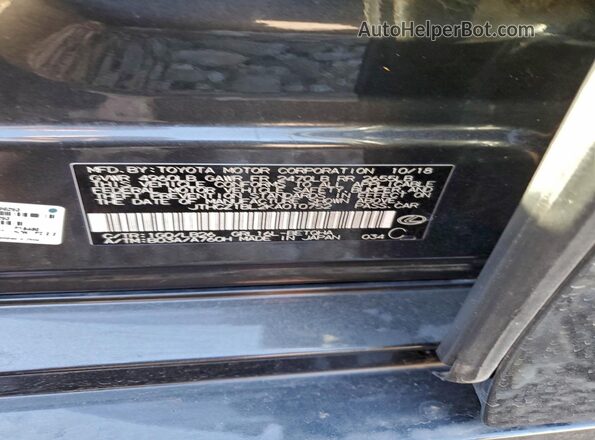 JTHCZ1BL2KA010752 2019 LEXUS GS Черный Вид наклейки с VIN-кодом