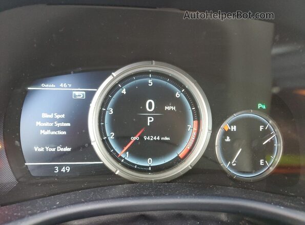 JTHCZ1BL3GA003767 2016 LEXUS GS Silver Vista del cuadro de instrumentos