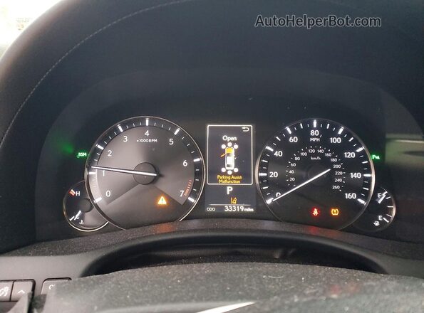 JTHCZ1BL6JA007853 2018 LEXUS GS White Vista del cuadro de instrumentos