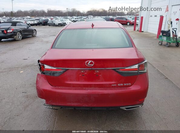 JTHCZ1BL9GA002039 2016 LEXUS GS 350 Red 