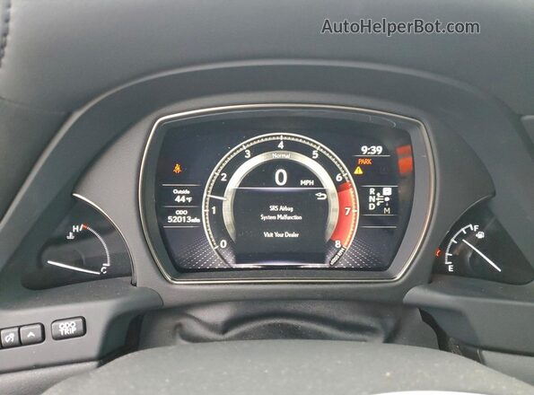 JTHD51FF4L5012274 2020 LEXUS LS White Widok zestawu wskaźników