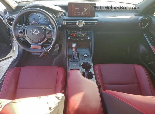 JTHD81F27N5049472 2022 LEXUS IS White Dashboard view