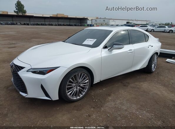 JTHDA1D21P5128078 2023 LEXUS IS 300 White Առջևի ձախ երեք քառորդ տեսարան