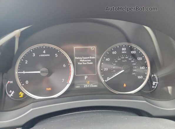 JTHDA1D28R5130607 2024 LEXUS IS Red Вид щитка приладів