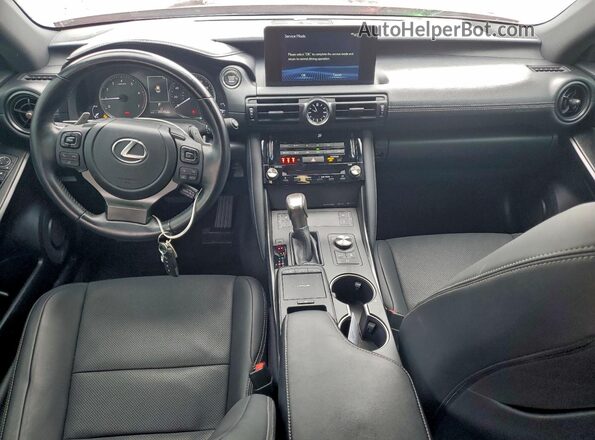 JTHDA1D28R5130607 2024 LEXUS IS Red Вид панелі приладів