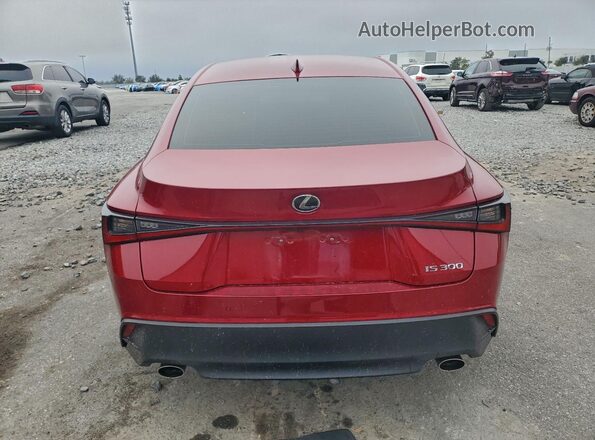 JTHDA1D28R5130607 2024 LEXUS IS Red Вид ззаду