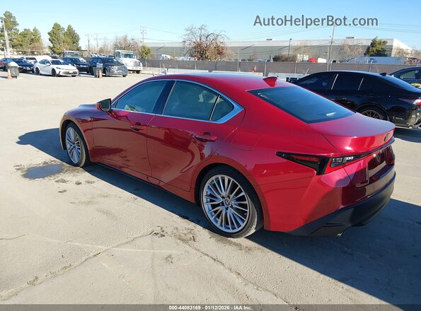JTHDA1D29N5122574 2022 LEXUS IS 300 Red Trasero izquierdo