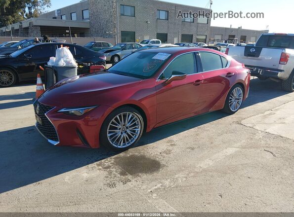 JTHDA1D29N5122574 2022 LEXUS IS 300 Red Vista tres cuartos delantera izquierda
