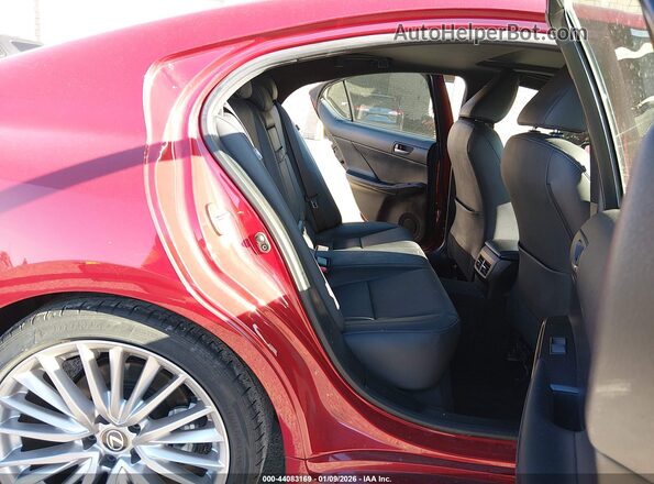 JTHDA1D29N5122574 2022 LEXUS IS 300 Red Vista de la etiqueta del VIN