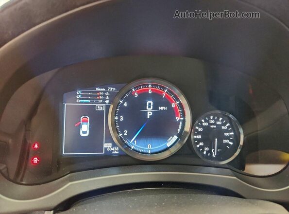 JTHDP5BC2L5007782 2020 LEXUS RC-F Gray ხელსაწყოთა პანელის ხედი