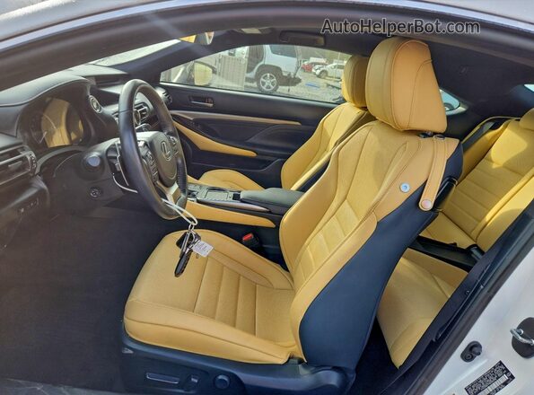 JTHDZ5BC7N5025398 2022 LEXUS RC Белый Вид салона спереди