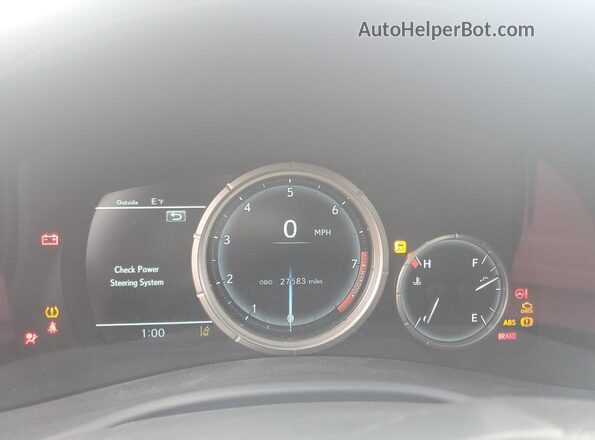 JTHEZ1CL1LA012419 2020 LEXUS GS Black Вид щитка приладів