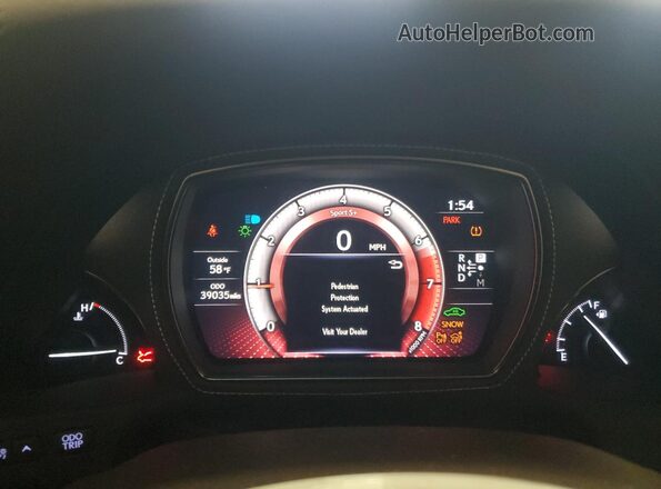 JTHG5LGF0L5007967 2020 LEXUS LS Charcoal Instrument cluster view