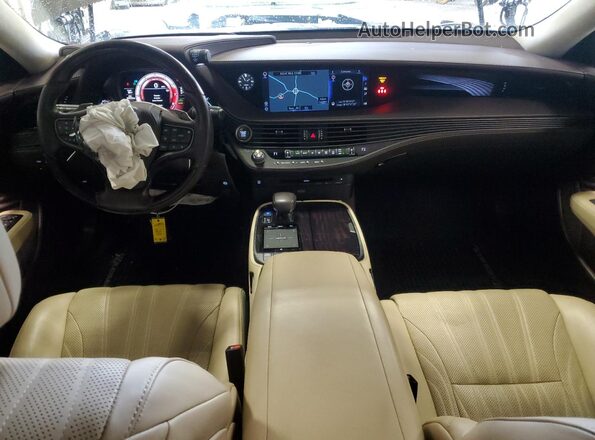 JTHG5LGF0L5007967 2020 LEXUS LS Charcoal Dashboard view