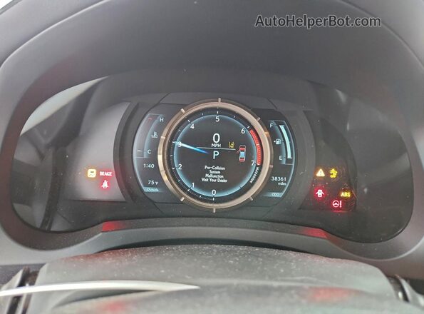JTHGA1D20L5102174 2020 LEXUS IS Blue Instrument cluster view