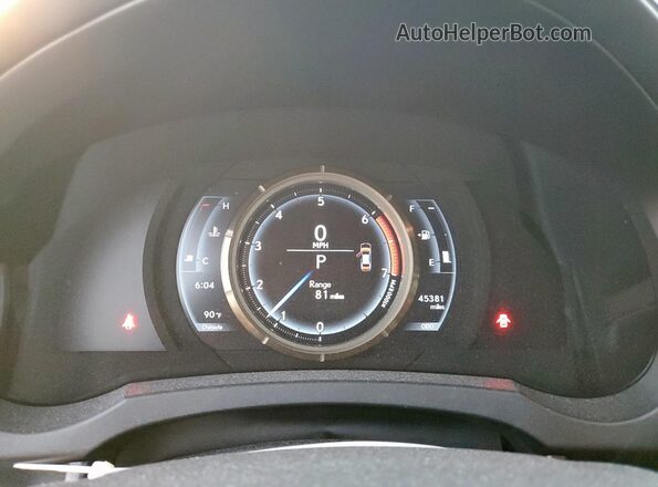 JTHGA1D21L5103785 2020 LEXUS IS Black Вид щитка приладів