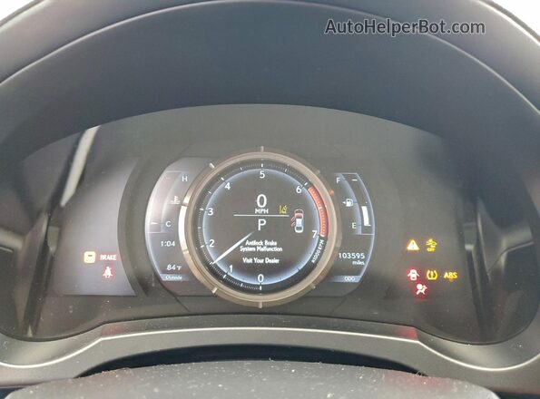 JTHGA1D28L5104111 2020 LEXUS IS White Widok zestawu wskaźników