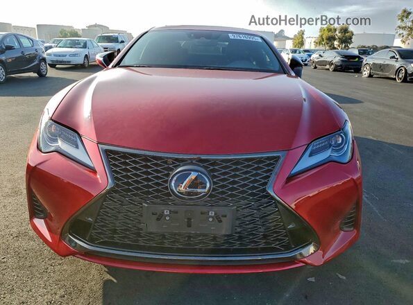 JTHGA5BC6N5011920 2022 LEXUS RC Red Դիմացի տեսք