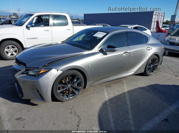 JTHGZ1B20M5047125 2021 LEXUS IS 350 Silver წინა მარცხენა ხედი სამი მეოთხედიდან