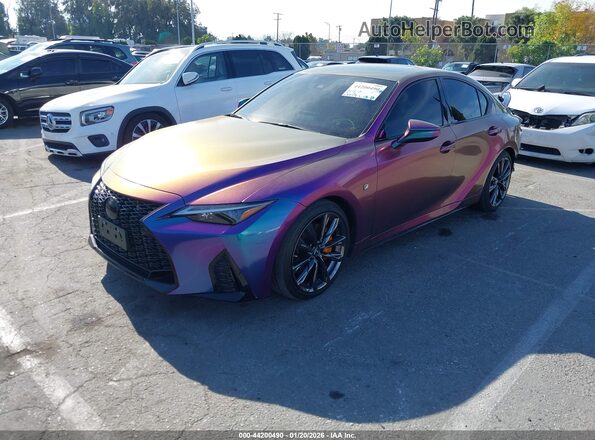 JTHGZ1B20N5055596 2022 LEXUS IS 350 Purple Front left