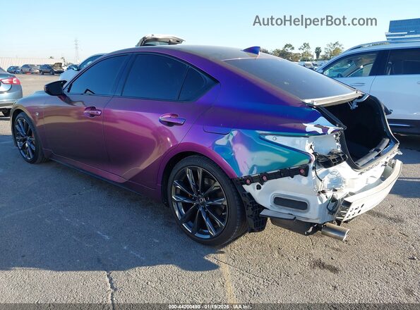 JTHGZ1B20N5055596 2022 LEXUS IS 350 Purple Rear left