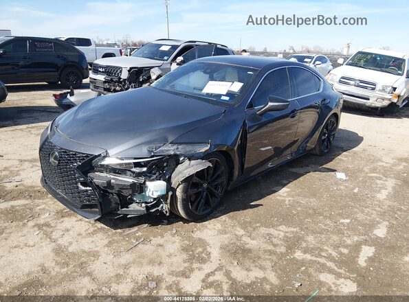 JTHGZ1B21M5037820 2021 LEXUS IS 350 Gray Vista tres cuartos delantera izquierda