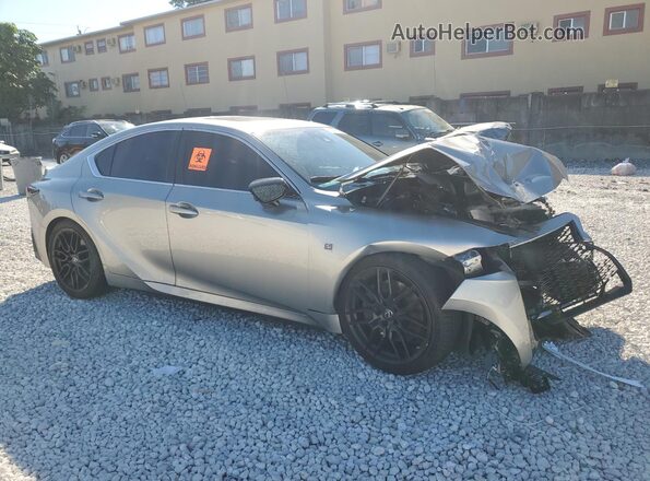 JTHGZ1B21M5040717 2021 LEXUS IS Серебряный Передняя правая четверть