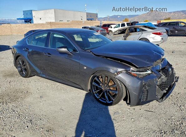 JTHGZ1B22N5052084 2022 LEXUS IS Charcoal Առջևի աջ