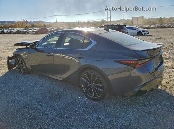 JTHGZ1B22N5052084 2022 LEXUS IS Charcoal Հետևի ձախ