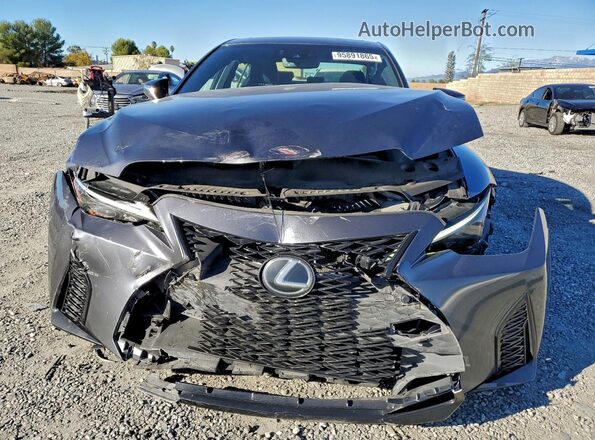 JTHGZ1B22N5052084 2022 LEXUS IS Charcoal Դիմացի տեսք