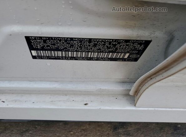 JTHGZ1B22P5069129 2023 LEXUS IS White VIN sticker view
