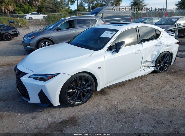 JTHGZ1B23N5051798 2022 LEXUS IS 350 White Vista tres cuartos delantera izquierda