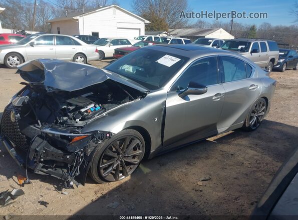 JTHGZ1B24P5061968 2023 LEXUS IS 350 Silver წინა მარცხენა ხედი სამი მეოთხედიდან