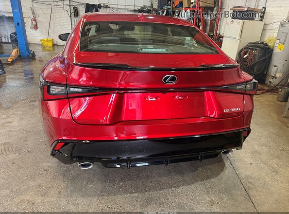 JTHGZ1B25P5071179 2023 LEXUS IS 350 Red უკანა ხედი