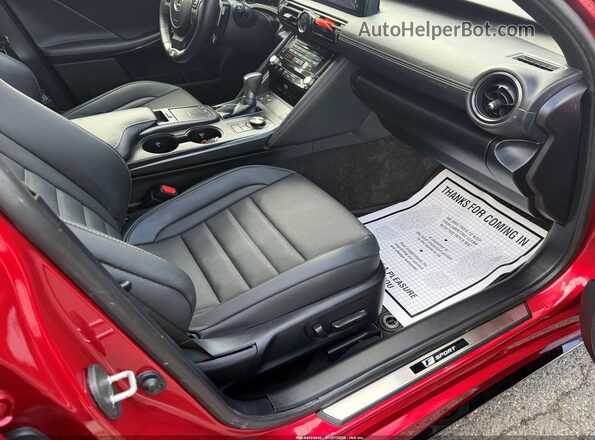 JTHGZ1B25P5071179 2023 LEXUS IS 350 Red წინა სალონის ხედი
