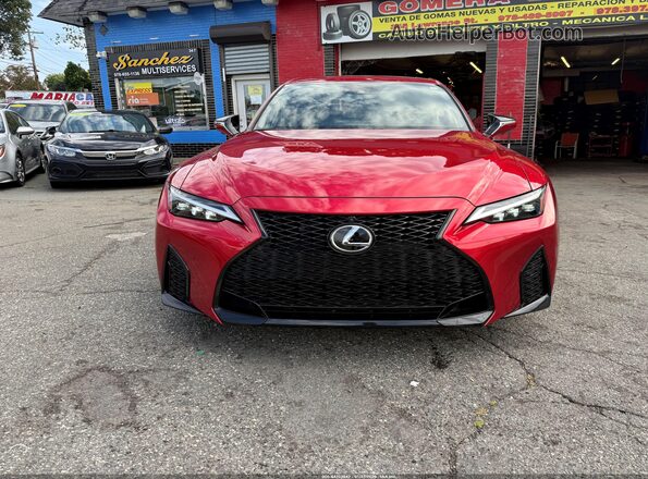 JTHGZ1B25P5071179 2023 LEXUS IS 350 Red წინა პანელის ხედი