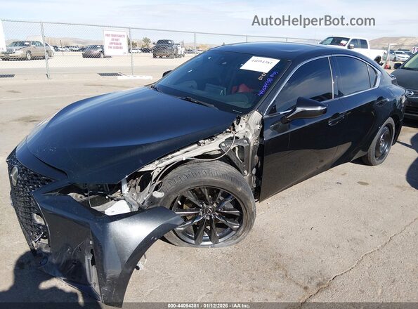 JTHGZ1B28M5040892 2021 LEXUS IS 350 Black წინა მარცხენა ხედი სამი მეოთხედიდან