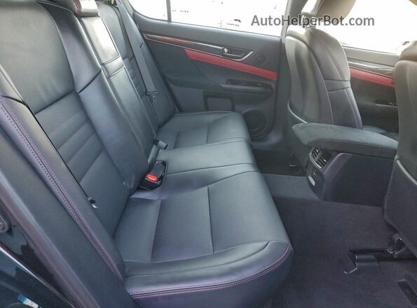 JTHGZ1CL9LA013214 2020 LEXUS GS Black უკანა სავარძლების ხედი